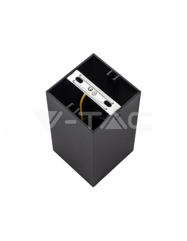 8956-Portafaretto LED Montaggio a Plafone Quadrato GU Corpo Nero Riflettore Oro-5