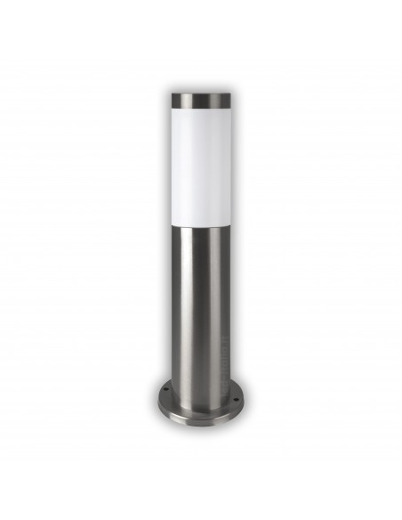 8959-Piantana LED da Giardino cm con Portalampada E max  in Acciaio Inossidabile Grigio IP-1