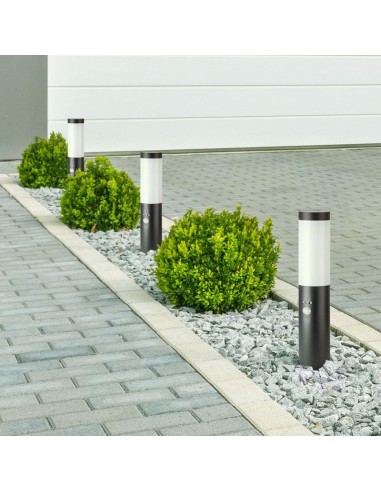 8965-Piantana LED da Giardino cm con Portalampada E e Sensore di movimento max  in Acciaio Inossidabile IP Colore Grigio-3