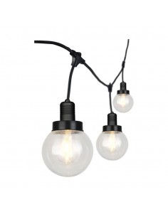 8971-Catenaria m per  lampadine LED E Con Diffusori trasparenti  Colore nero-1