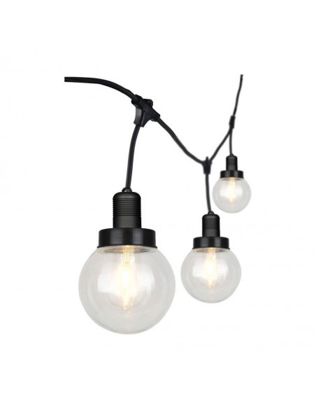 8971-Catenaria m per  lampadine LED E Con Diffusori trasparenti  Colore nero-1