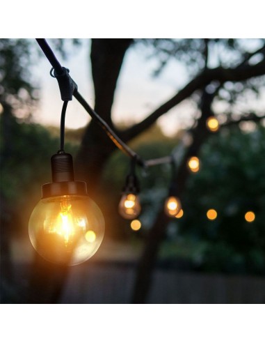 8971-Catenaria m per  lampadine LED E Con Diffusori trasparenti  Colore nero-3