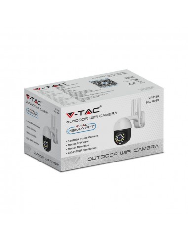 8989-Camera di Videosorveglianza da esterno WIFI con  luci a LED MP -2