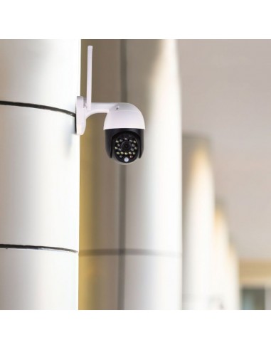 8989-Camera di Videosorveglianza da esterno WIFI con  luci a LED MP -3