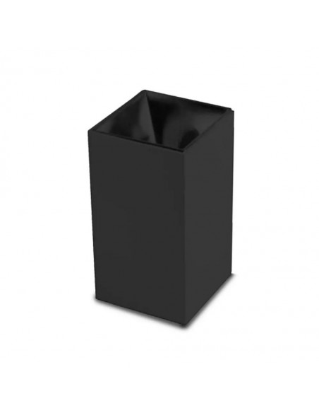 8995-Portafaretto LED Montaggio a Plafone Quadrato GU Corpo Nero Riflettore Nero-1