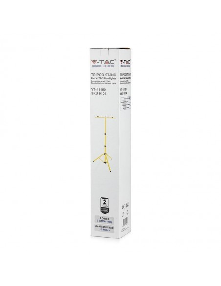 9104-Supporto Treppiede in Alluminio per Fari LED Colore Giallo-2