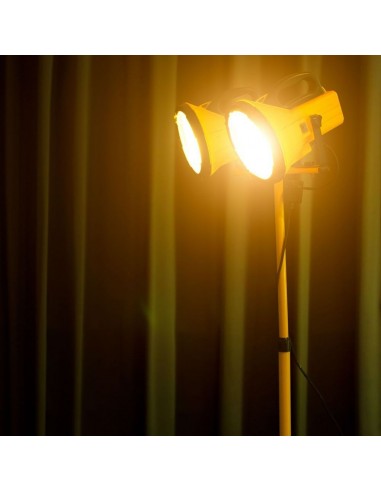 9104-Supporto Treppiede in Alluminio per Fari LED Colore Giallo-4