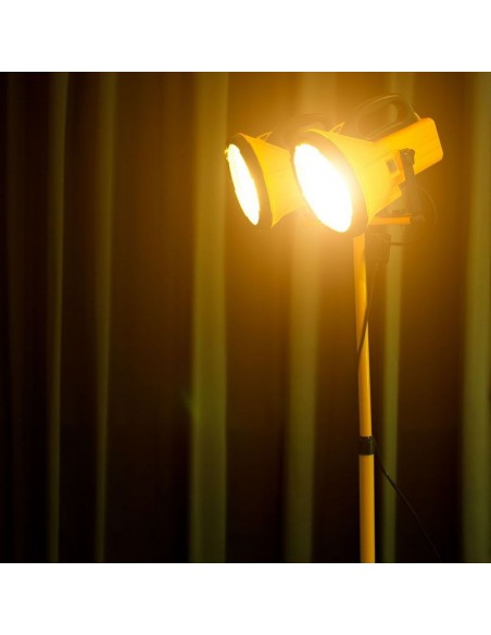 9104-Supporto Treppiede in Alluminio per Fari LED Colore Giallo-4