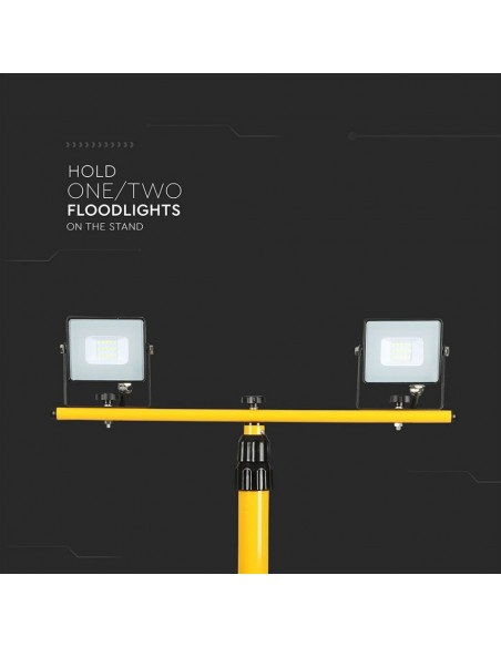 Supporto Treppiede in Alluminio per Fari LED Giallo