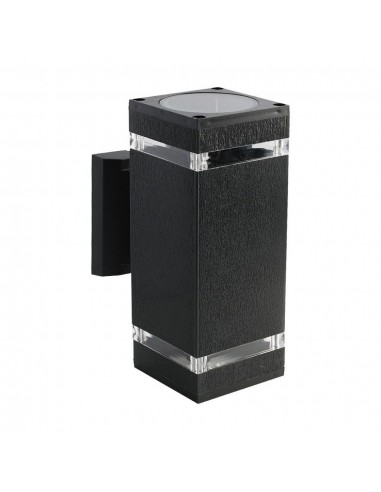 93574-Lampada LED da Muro Con Portalampada xE Doppio Fascio Luminoso Quadrata IP-1
