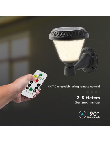 Lampada LED Solare da muro 0,8W a...