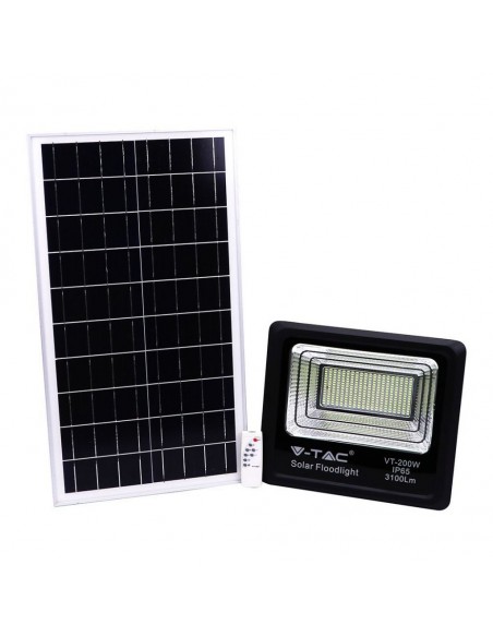 94026-Faro LED con Telecomando e Pannello Solare -1