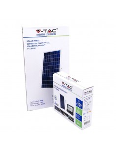 94026-Faro LED con Telecomando e Pannello Solare -1 2