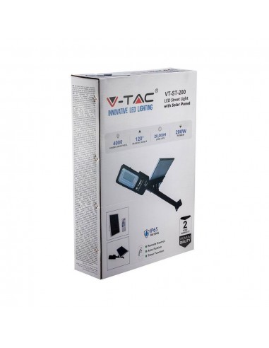 95509-Armatura Stradale LED SMD  con Pannello Solare e Telecomando-2