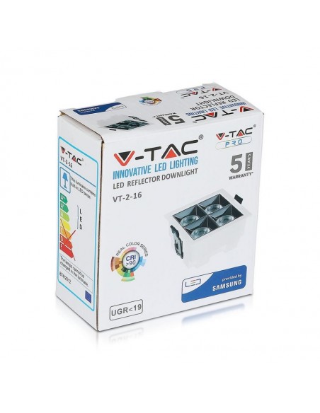 976-Faretto LED Chip Samsung da Incasso  x UGR   CRI-2