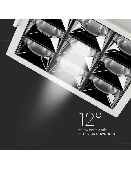 982-Faretto LED Chip Samsung da Incasso  x UGR   CRI-2