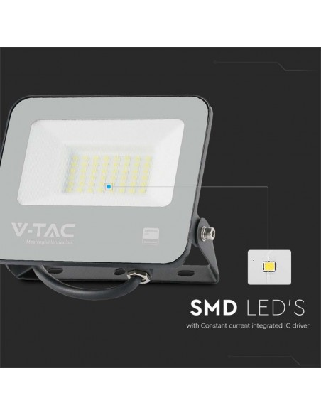 9891-Faro LED  LM/W Colore Nero  -6