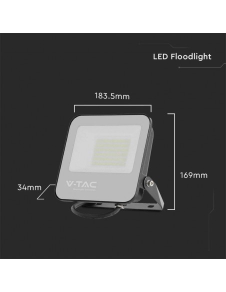 9893-Faro LED LM/W  Colore Nero  -3