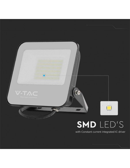 9893-Faro LED LM/W  Colore Nero  -7