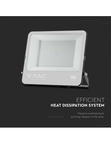 Faro LED 200W 185LM/W Nero 6500K IP65