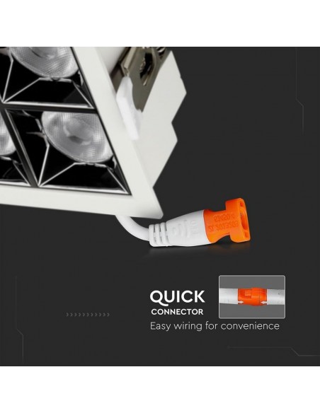 991-Faretto LED Chip Samsung da Incasso  x UGR   CRI-6