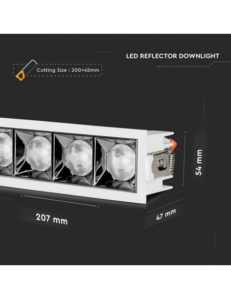994-Faretto LED Chip Samsung da Incasso  x UGR   CRI-3