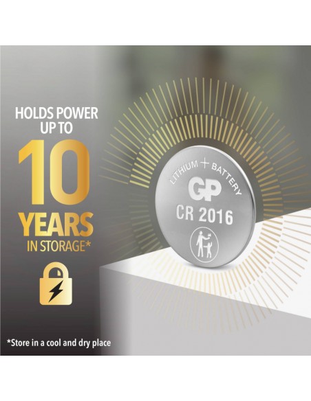 GP103383-GP Battery Batteria al Litio a Bottone V CR Blister  Pezzi-7