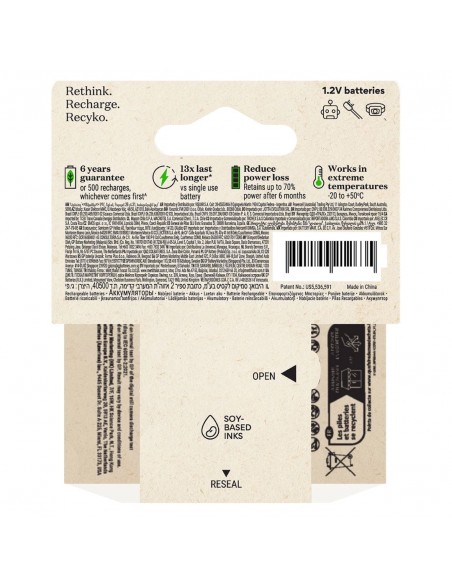 GP201242-GP Battery Recyko Batteria Ricaricabile V Mini Stilo AAA mAh Confezione  Pezzi-3