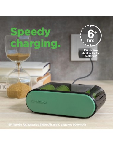 GP202247-GP Battery Caricabatterie Universale ReCyko B per Ricarica Contemporanea di Batterie Ricaricabili -3