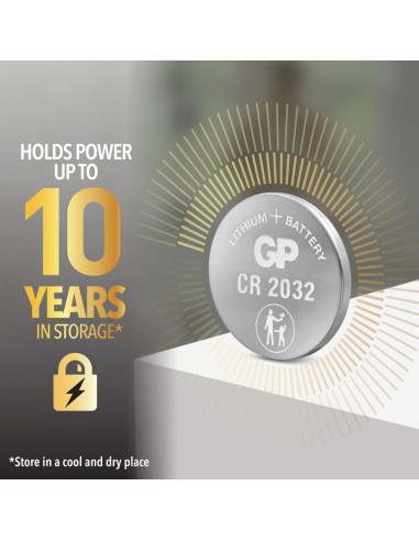 GP2184-GP Battery Batteria al Litio a Bottone V CR Blister  Pezzo-4