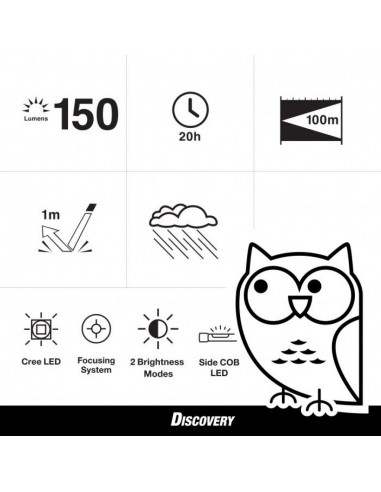 GP450054-GP Battery Torcia LED C LM con  Batterie Stilo AA  Luce Supplementare Laterale-5