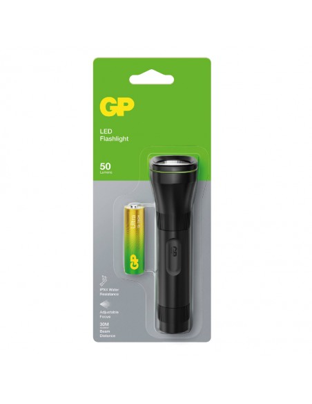 GP450066-GP Battery Torcia LED C LM Fascio Luminoso Regolabile con  Batteria Mini Stilo AA-1