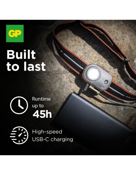 GP455027-GP Battery Torcia LED Frontale PHR LM Ricaricabile USB-C-4