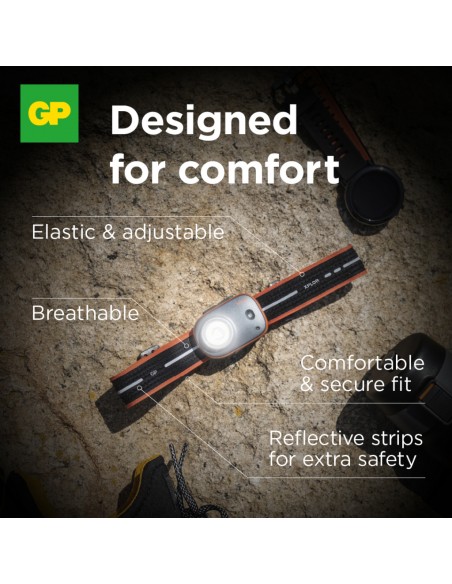 GP Battery Torcia LED Frontale PHR16 300LM Ricaricabile USB-C