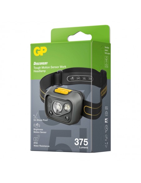GP455035-GP Battery Lampada Frontale LED LM con  Batterie AAA Incluse-4