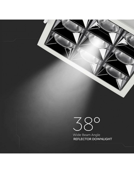 999-Faretto LED Chip Samsung da Incasso  x UGR   CRI-5