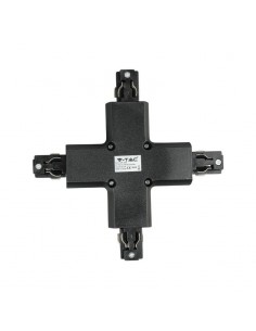 3526-Raccordo a X per Binario Trifase Colore Nero-1