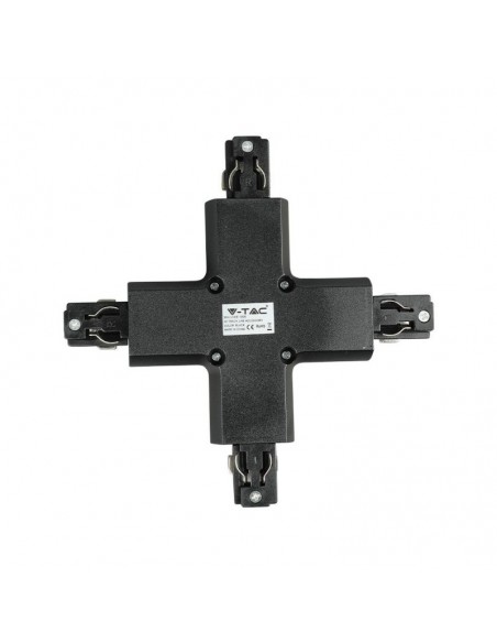 3526-Raccordo a X per Binario Trifase Colore Nero-1