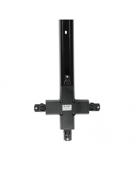 3526-Raccordo a X per Binario Trifase Colore Nero-2