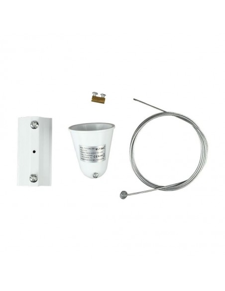 3566-Kit da Sospensione per Binario Trifase Colore Bianco-1