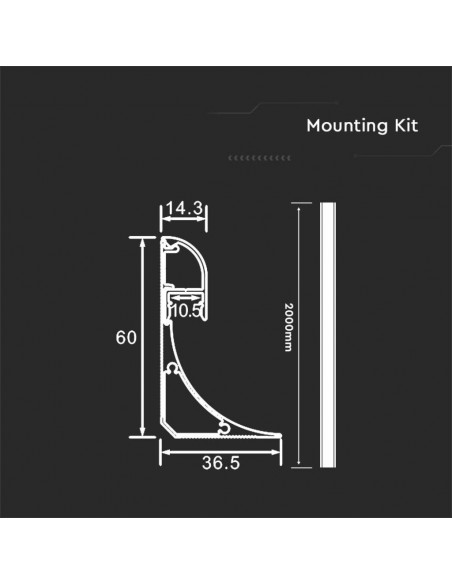 23180-filo Angolare per Strip LED -2
