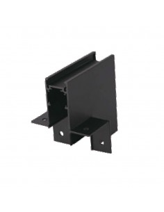 6893-Connettore Terminale a Forma di L Verticale Per Binari Trimless Magnetici Colore Nero-1