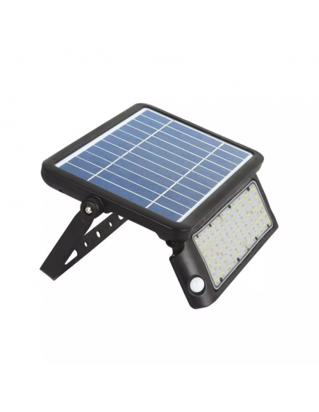 9869-Lampada LED Solare da Muro a Batteria LiFePO  LM/W LED con Sensore di Movimento e Crepuscolare a Basi Inclinabili  IP  IP-1