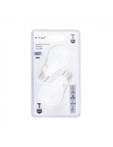 7299-Lampadina LED E  LM/W A  Blister  pezzi-1