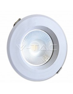 1216-Faro LED COB da Incasso Rotondo  Colore Bianco -1