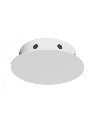 15355-Rosone Magnetico per Lampadario dxhmm con  Fori laterali Colore Bianco Opaco-1