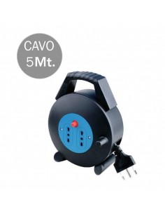 8700-lunga Avvolgicavo m con x Prese Bipasso A-1