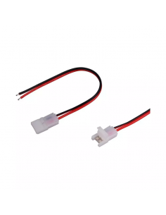2660-Connettore Flessibile per Strip LED di larghezza mm Innesto rapido tramite clip  Pin e cavi a saldare-1