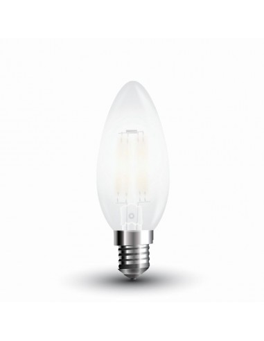 4476-Lampadina LED E  LM/W Candela Filamento Satinato -1