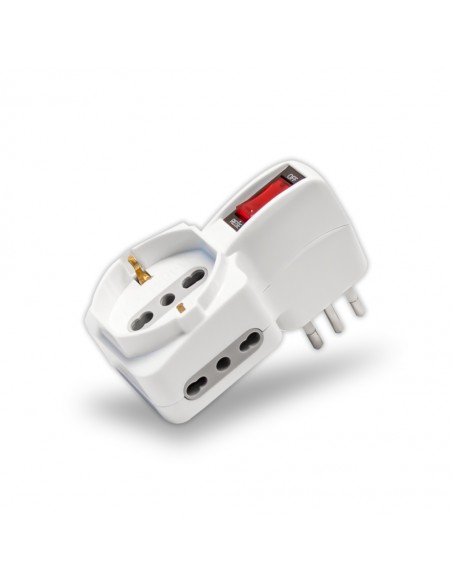 8743-Adattatore Multipresa con x Prese Bipasso /A-1